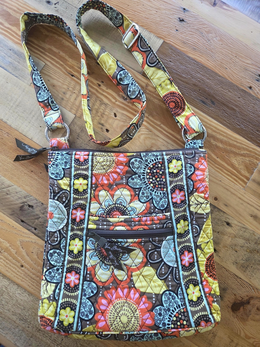 Vera Bradley Floral Hipster Quilted Crossbody Bag